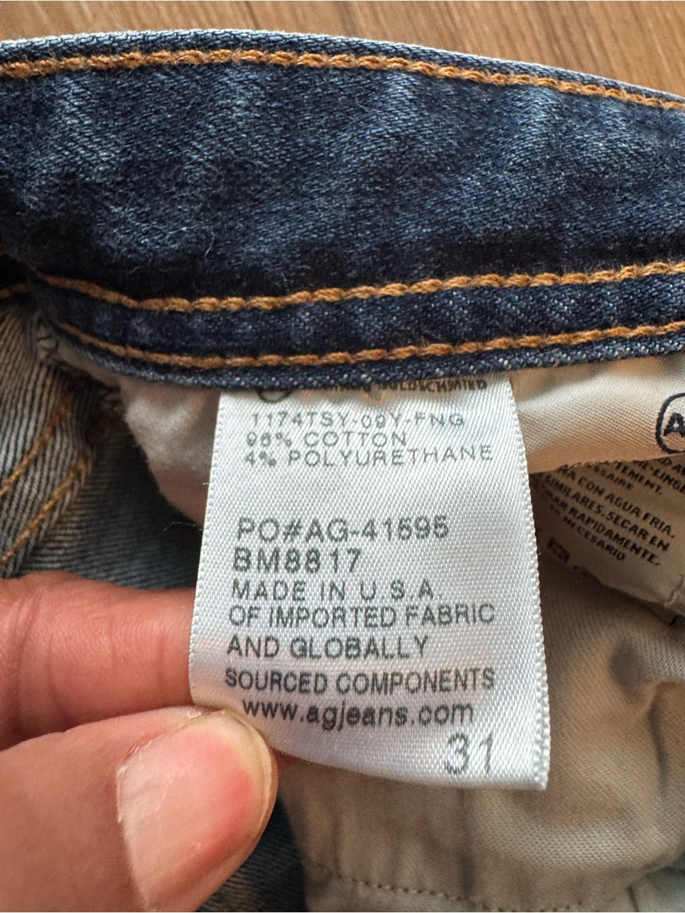 Ag Adriano Goldschmied Men's Indigo Straight Jeans - Picture 6 of 8